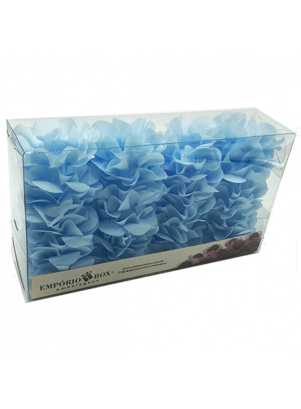 Forminhas Para Doces Flor Nena Super Seda Azul Bebê 40 Unidades