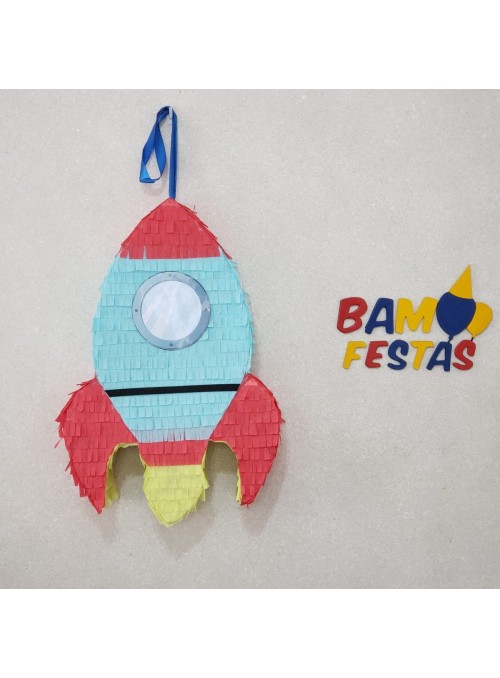 Pinhata Foguete com Bastão e Máscara Bam Festas Boutique de Festas