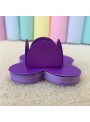 Forminhas para Doces 4 Pétalas Roxa 3,0cm x 2,0cm 50 unidades