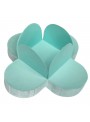 Forminhas para Doces 4 Pétalas Tifanny 3,5cm x 2,5cm 50 unidades