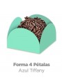 Forminhas para Doces 4 Pétalas Tifanny 3,5cm x 2,5cm 50 unidades