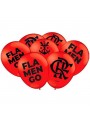 Balão De Látex Time Flamengo Futebol 9 Polegadas 23cm 25 Unidades