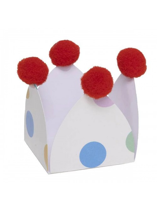 Forminhas para Doces Confete com Pompom Mesa Festa 20 Unidades