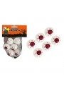 Enfeite Decorativo Halloween Olhos Silver Festas - 6 unidades