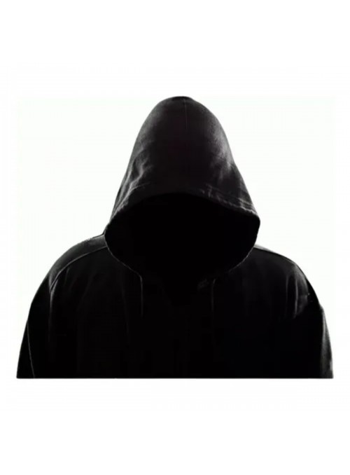 Capa Fantasia Vampiro Com Capuz Preto 120cm