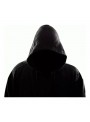 Capa Fantasia Vampiro Com Capuz Preto 120cm