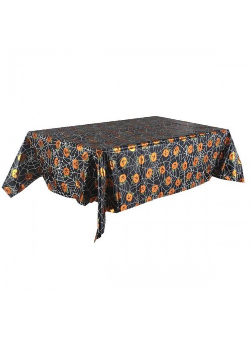 Toalha De Mesa Halloween Abóbora 137 X 183cm Descartável