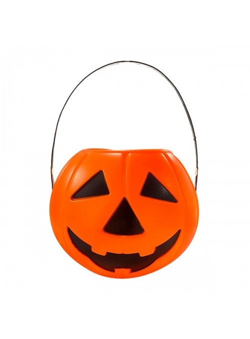 Baldinho Balde Abóbora Halloween 17cm Silver Festas