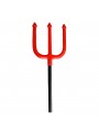 Tridente De Plástico Vermelho Desmontável 100cm Halloween