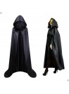 Capa Fantasia Vampiro Com Capuz Preto 140cm