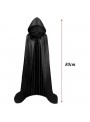 Capa Fantasia Infantil Vampiro Com Capuz Preto 80cm