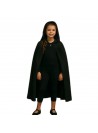Capa Fantasia Infantil Vampiro Com Capuz Preto 80cm