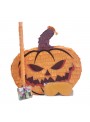 Pinhata Abóbora Halloween Bastão E Máscara Bam Festas Piñata