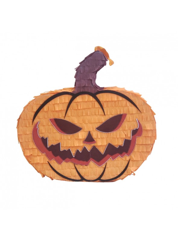 Pinhata Abóbora Halloween Bastão E Máscara Bam Festas Piñata