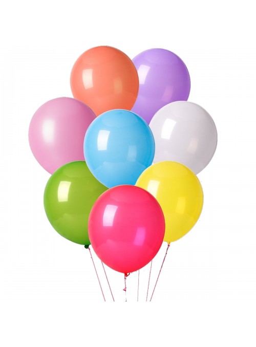 Balão de Látex Colorido Sortido 11 Polegadas 27cm 50 Unidades