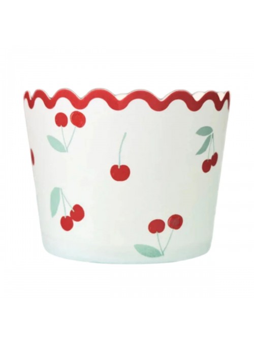 Forminhas Para Cupcake Forneáveis De Papel Cerejas 20 Unid