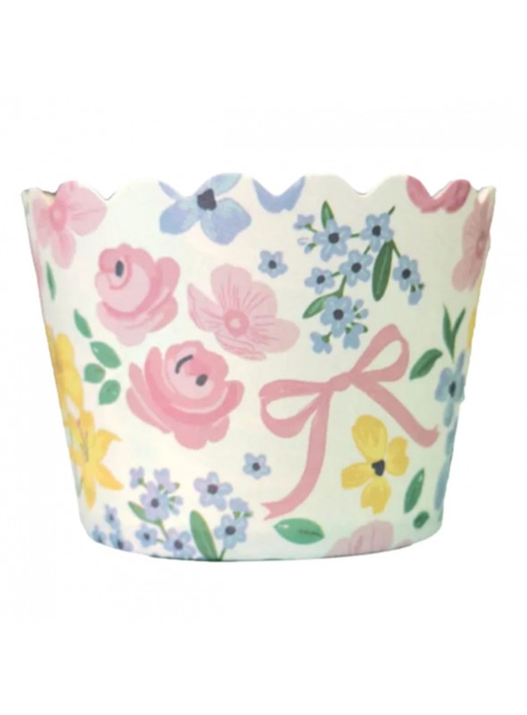 Forminhas Para Cupcake Forneáveis De Papel Jardim de Flores 20 Unid