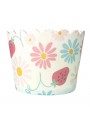 Forminhas Para Cupcake Forneáveis De Papel Margaridas com Morango 20 Unid