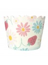 Forminhas Para Cupcake Forneáveis De Papel Margaridas com Morango 20 Unid