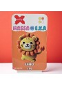 Massinha De Eva Leão 4 Cores Com Qrcode Monte Seu Leão