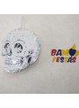 Pinhata Caveira Halloween Bastão Máscara Confetes Piñata