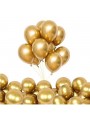 Balões de Látex Dourado Metálico 11 Polegadas 28cm São Roque 25 Unidades
