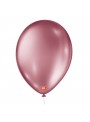 Balões de Látex Rosa Metálico 11 Polegadas 28cm São Roque 25 Unidades