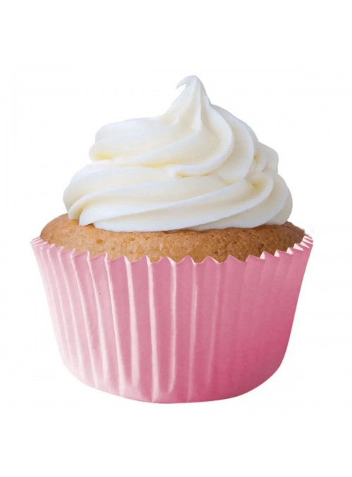Forminhas de Cupcake Rosa Claro Impermeáveis e Forneáveis 45 Unidades