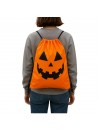 Mochila Divertida Abóbora Halloween Saco Para Doces 1 Und