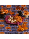Tnt Estampado Abóbora Com Fundo Roxo Halloween 2m X 1,40m