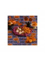 Tnt Estampado Abóbora Com Fundo Roxo Halloween 2m X 1,40m