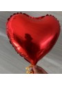 Balão Metalizado Coração Vermelho 10 Polegadas 25,3cm 6 Unidades