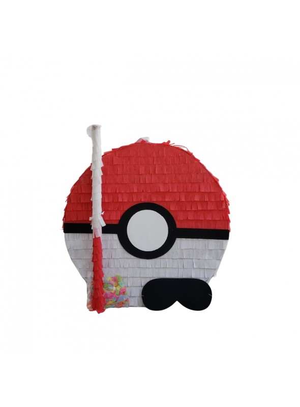 Pinhata Pokebola com Bastão e Máscara Bam Festas Boutique de Festas