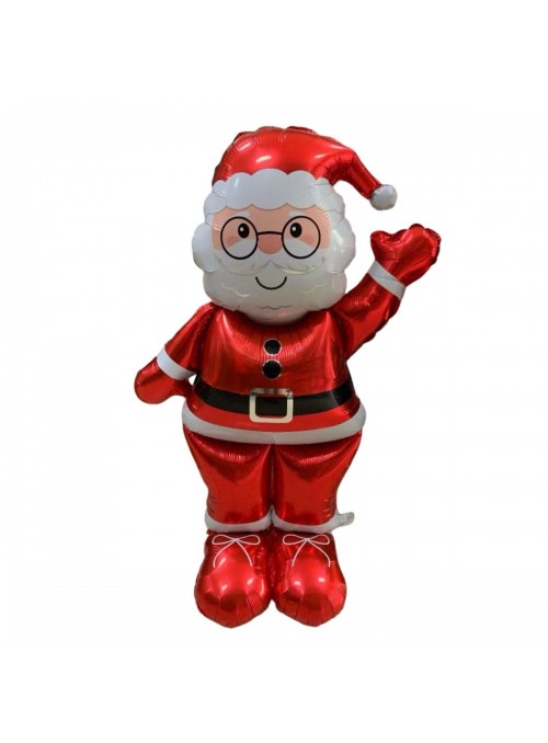 Balão Metalizado Papai Noel Natal Gigante 90,5 X 155,5cm