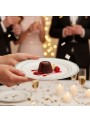Pratos Sobremesa Descartáveis Luxo Prata – 6 unidades