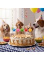 Vela de Aniversário Patinhas de Cachorro Coloridas 5 Unidades