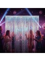 Cortina Metalizada Furtacor 1m x 2m Decoração de Festa Silver Festas