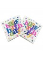 Guardanapo De Papel Happy Birthday Colorido 33x33cm 20 Unid