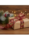 Fita De Natal Xadrez Vermelho Renas 2m 1 Unidade