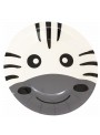 Prato De Papel Animal Zebra Festa Safari 18cm 8 Unidades