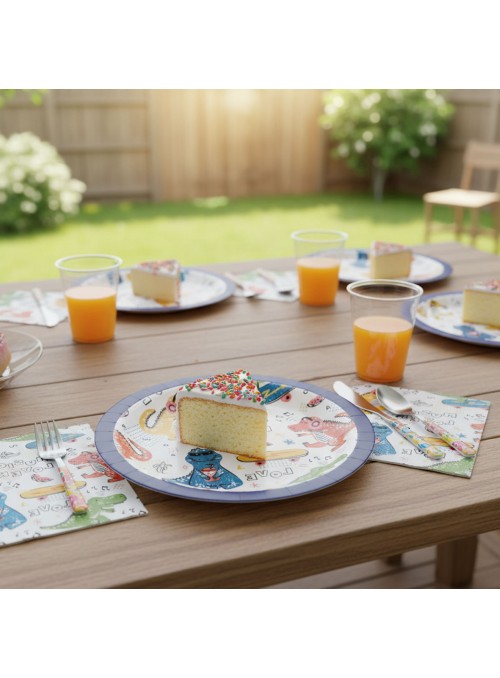 Prato De Papel Festa Dinossauros 18cm 8unidades Descartáveis