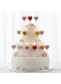 Vela Decorativa Coração Lapidado 4 Unid Casamento Namorados