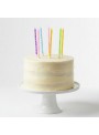 Vela De Aniversário Palito Poá Colorida 13cm 6 Unidades