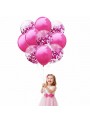 Kit Buque De Balões De Látex Rosa 12 Polegadas 30cm 10 Unid