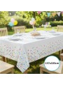 Toalha De Mesa Retangular Bolinhas 137x183 Descartável Festa