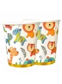 Copo De Papel Festa Animais Safari 270ml 8uni Descartáveis De Festa