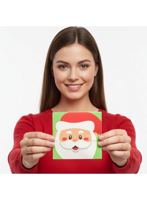 Guardanapo De Papel Papai Noel Natal 33x33cm 20 Unidades