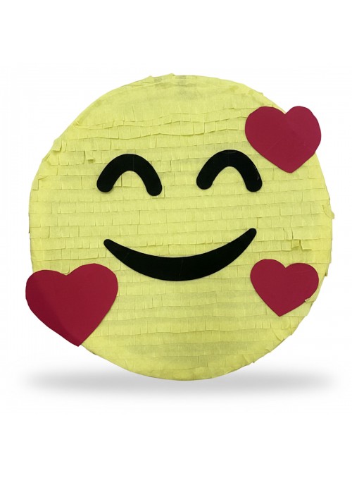 Pinhata Carinha Divertida Emoji Com Bastão Máscara E Confetes Piñata