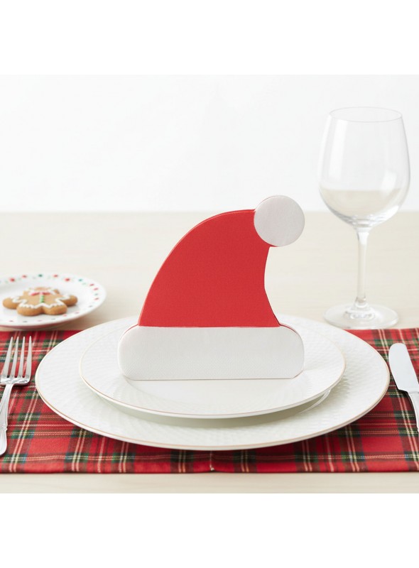 Guardanapo De Papel Gorro Papai Noel Natal 20 Unidades