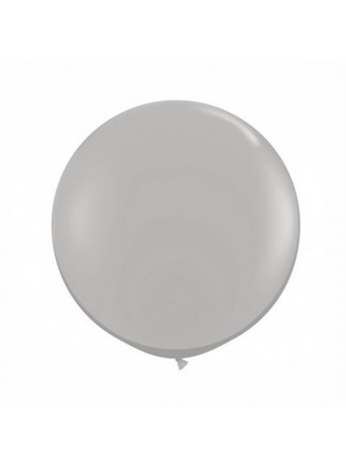 Balão Bexiga de Látex Gigante Metalizada Prata 36 Polegadas – 1 unidade